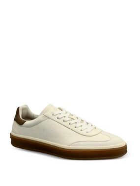 Loro Piana Low Top Tennis Walk suede-trimmed leather sneakers Size 37 / US 6.5